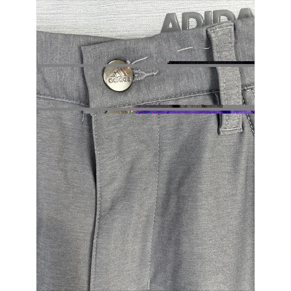 adidas Tapered Golf Pants Men 30x32 Fit 30 Gray Performance Stretch Preppy